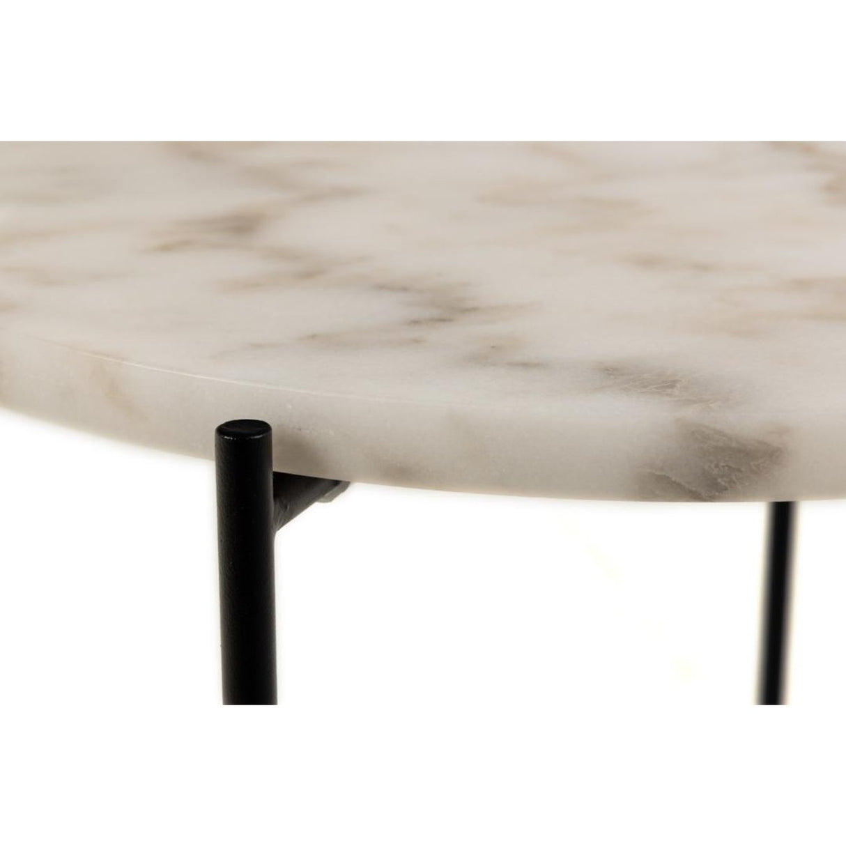 Opera Sidobord 42 cm Vit marmor