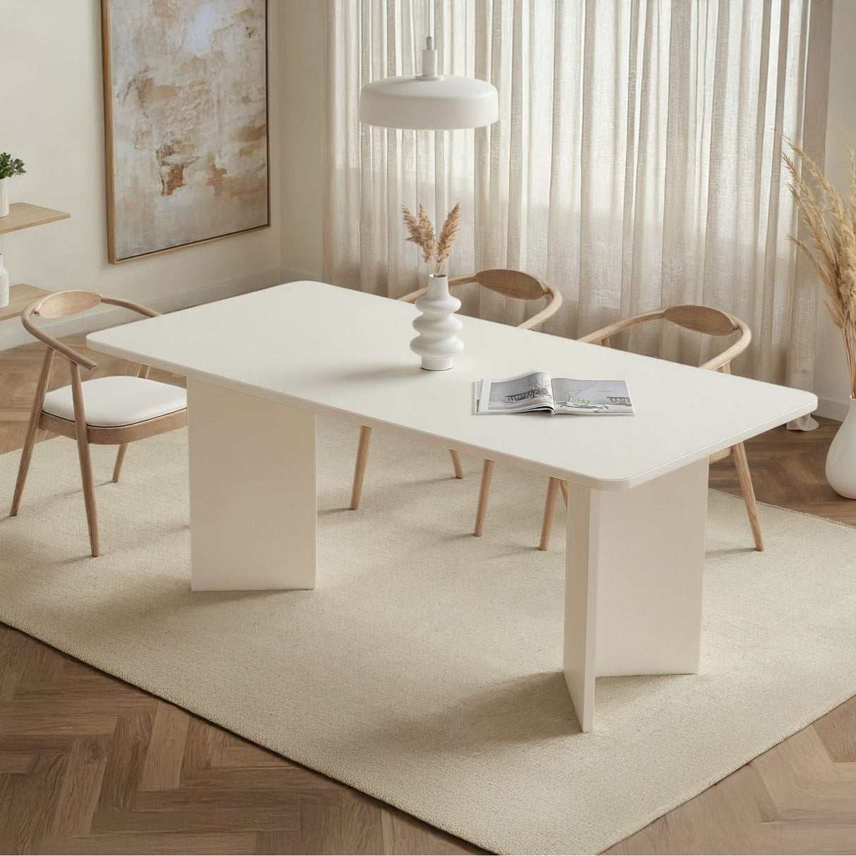 Melinda Matbord Wood White
