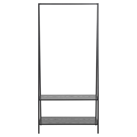 Notting Hill Klädställning 77x37x165 cm Svart Ask