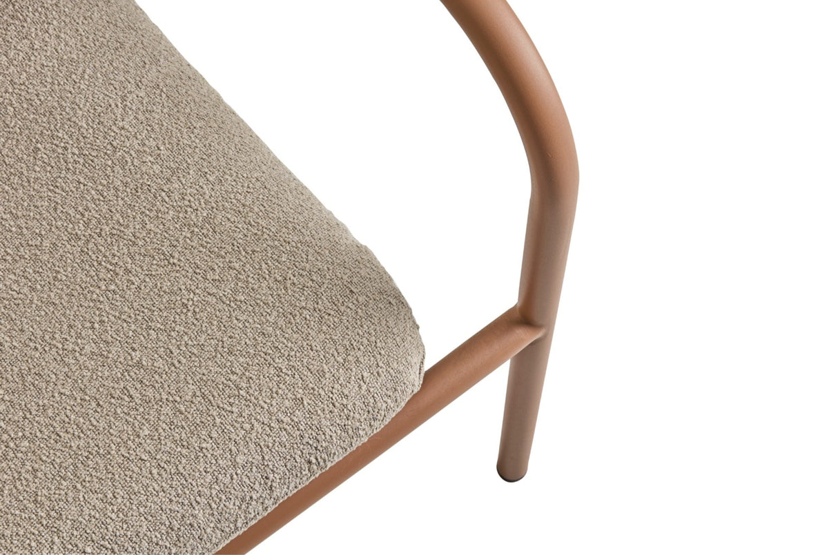 Bendt Utefåtölj Peach/Teddy Beige