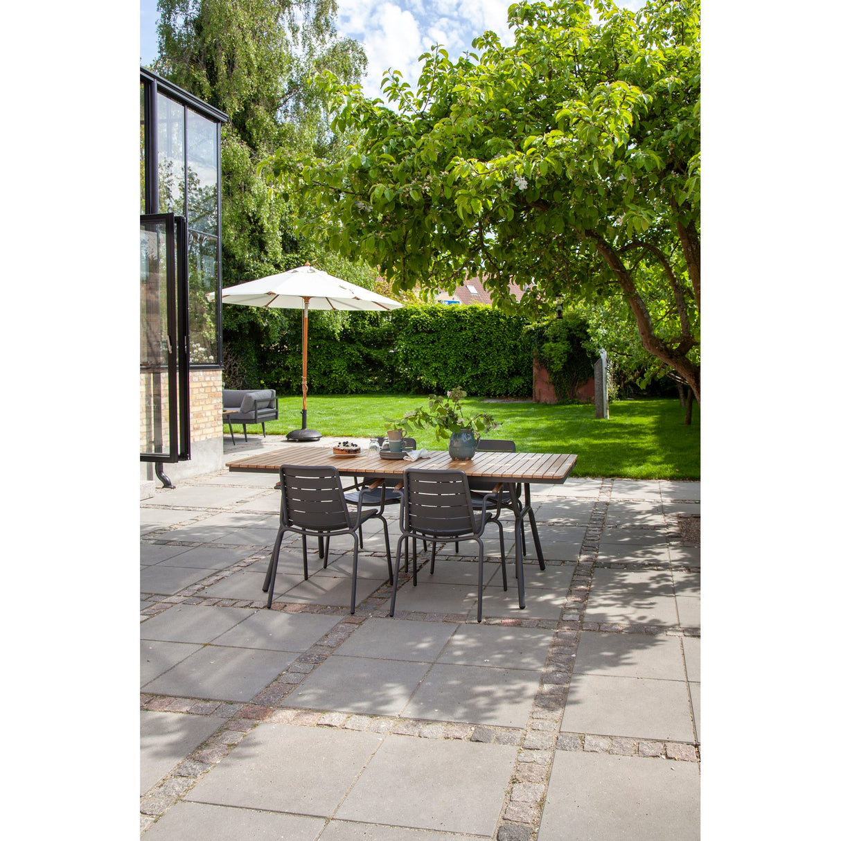 Parc Antracit/Teak Trädgårdsbord