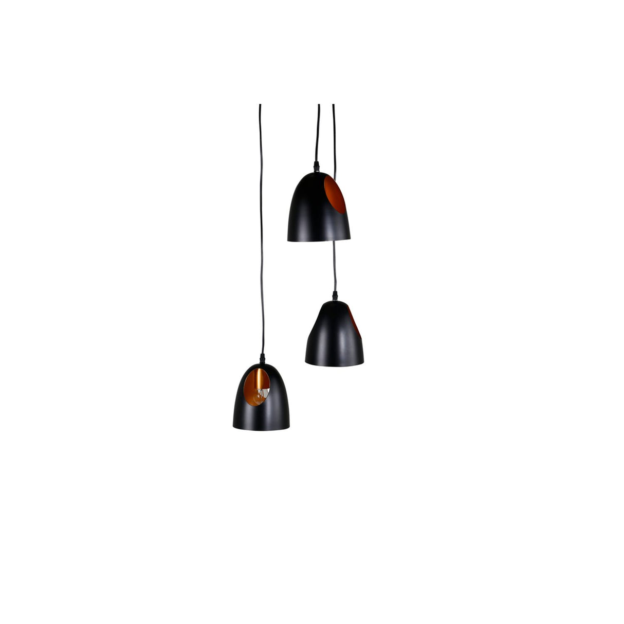 Elda Taklampa Svart, ⌀40