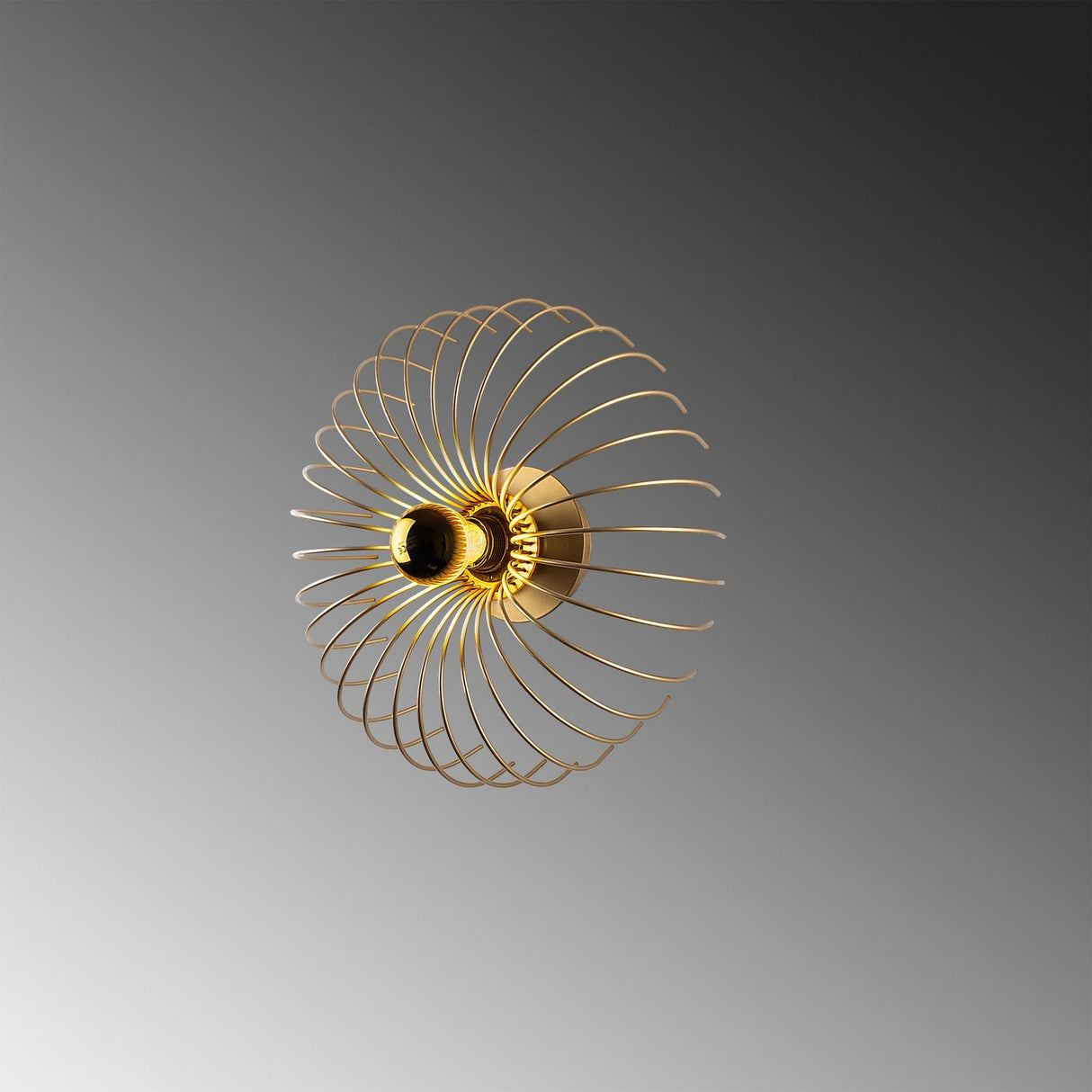 King Vägglampa Guld