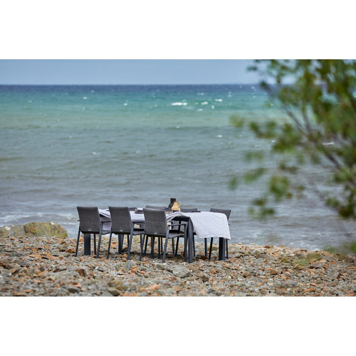 Borgdala Utebord 107x220/340 cm Grå