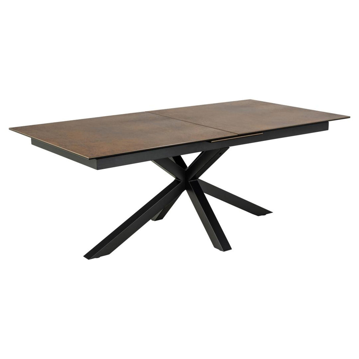 Verdun Matbord 100x200-240 cm Rostbrun Lemco