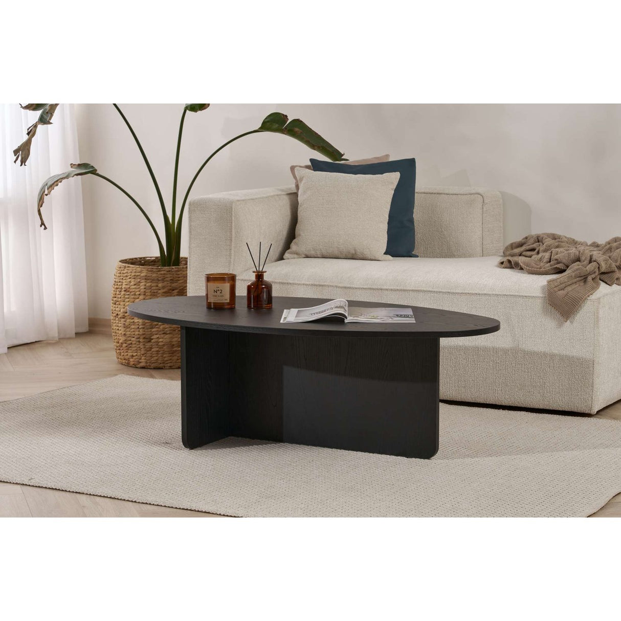 Bazil Soffbord Wood Black