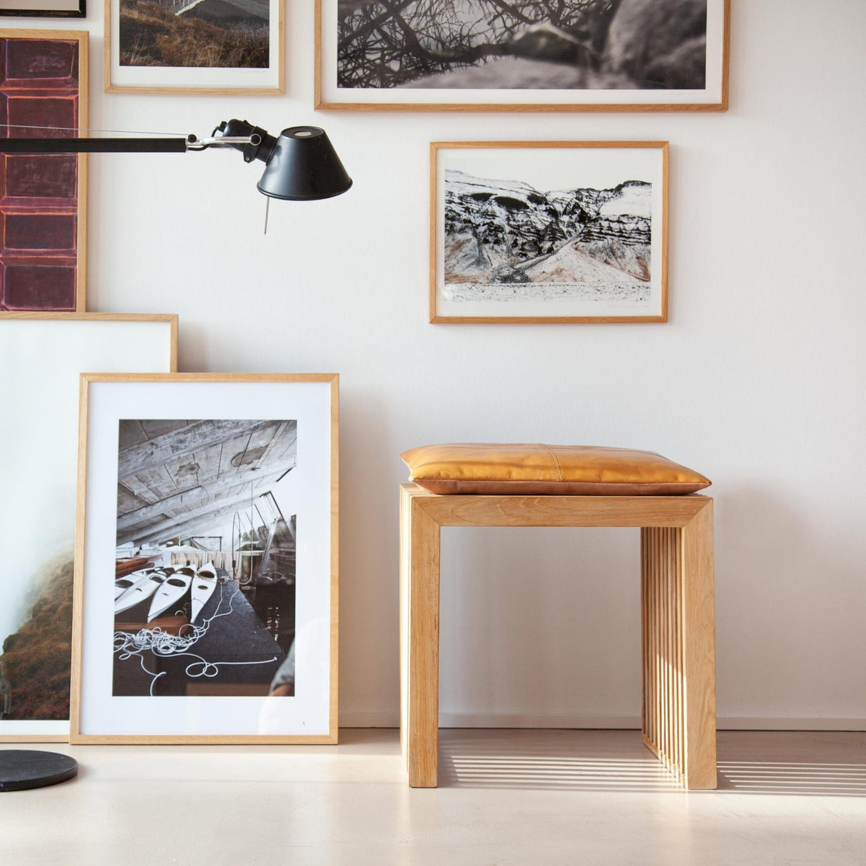 Sittdyna till Rib-pall Ljusbrun