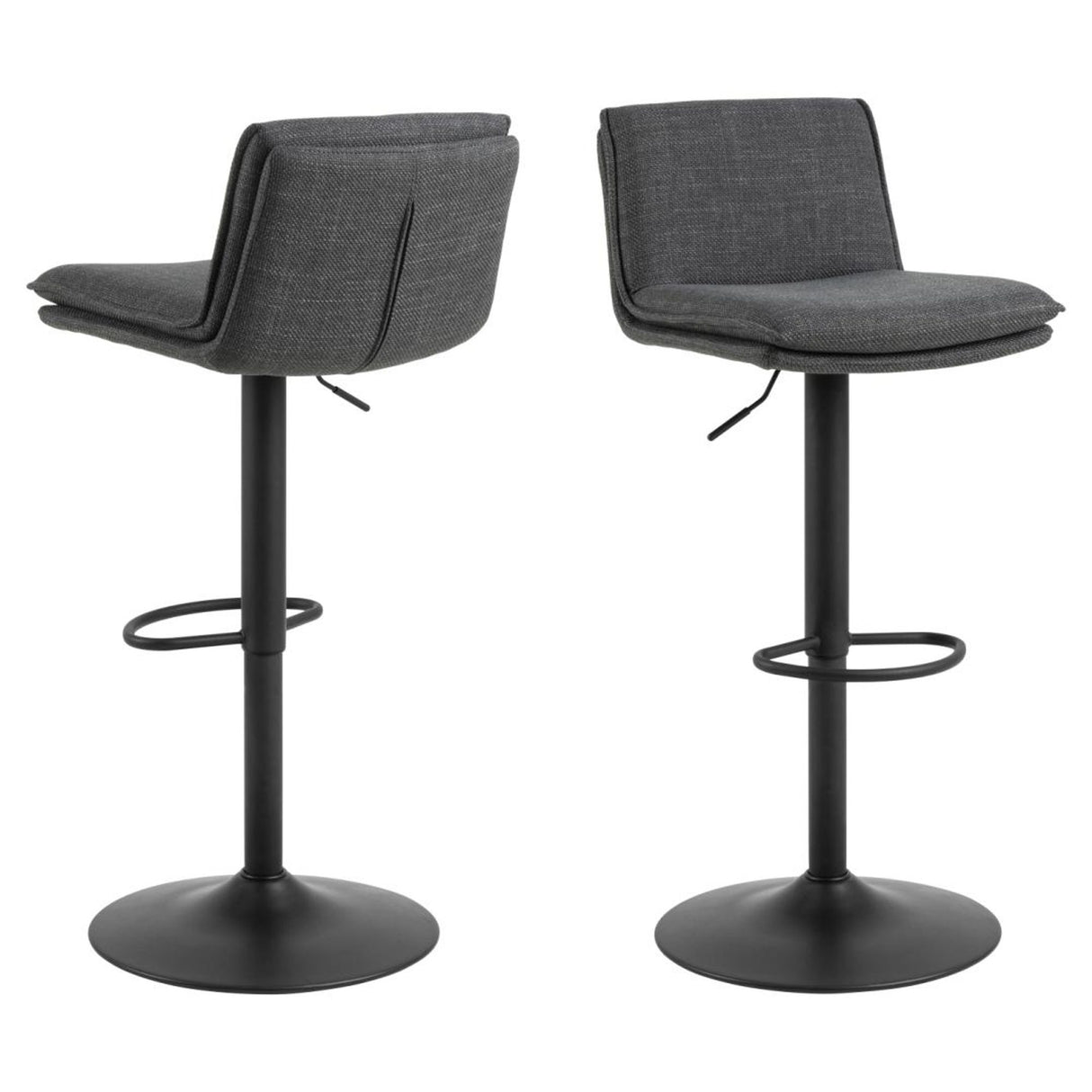 Cranston Barstol Basel tyg Mörkgrå