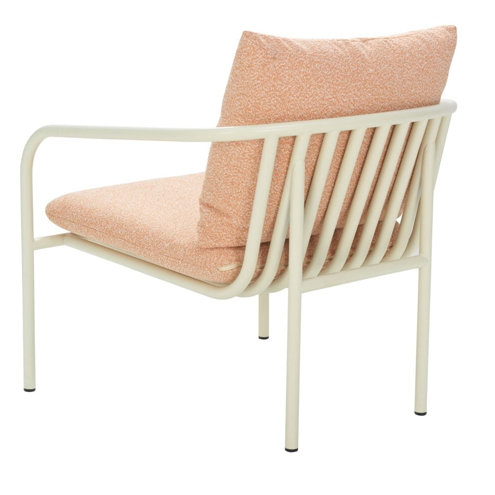 Bendt Fåtölj Pearl White/Teddy Orange