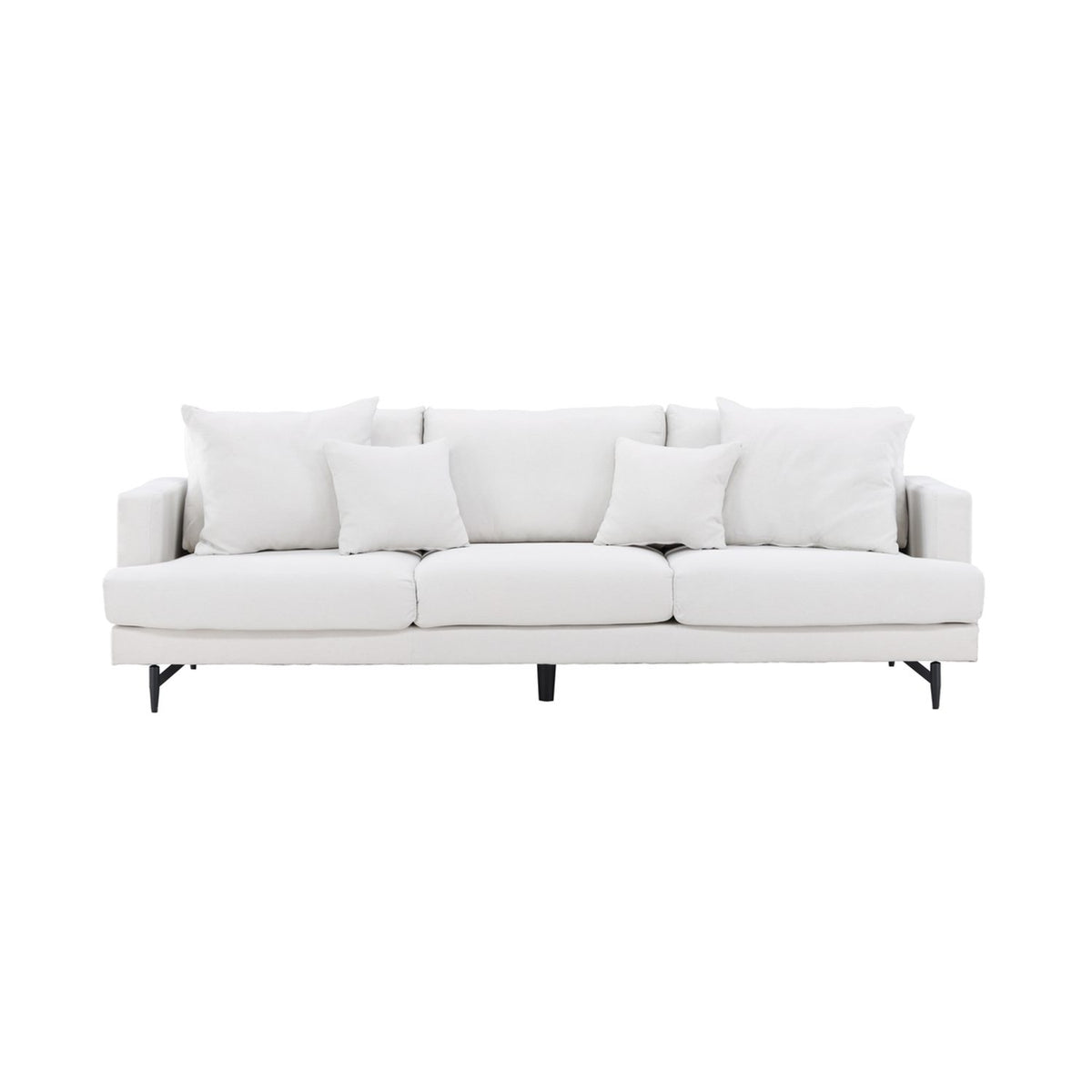 Sofia 3-sitssoffa Beige, Polyesterlinne