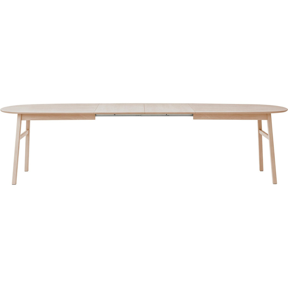 Karmöy Matbord Vitpigmenterat 205-305x105 cm , Med 2 tillägg