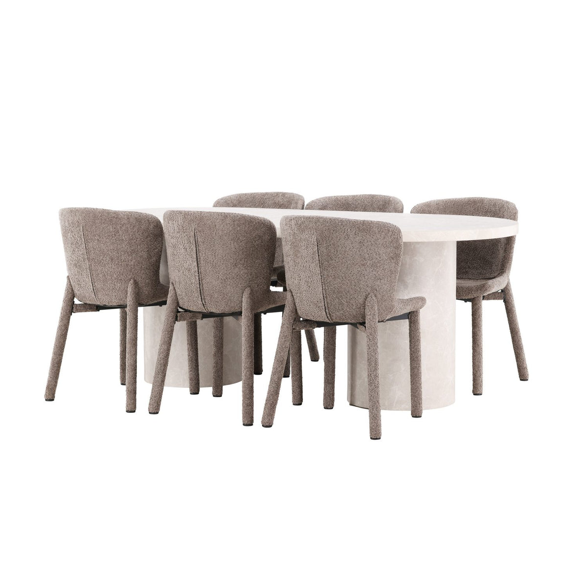Narvik, Astoria Oval matgrupp Brun, Beige, 200 x 100