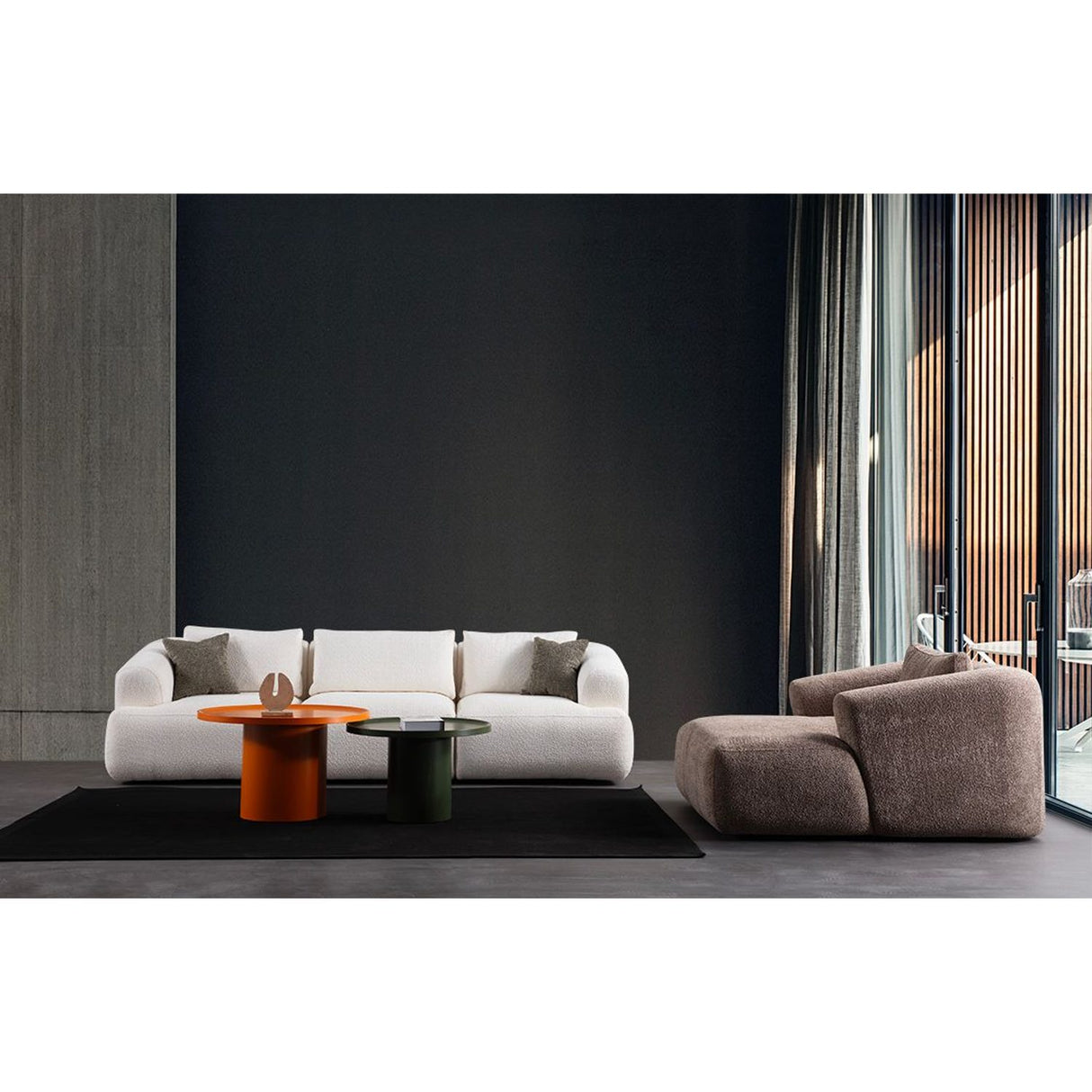 Elias 2-sits soffa Vit