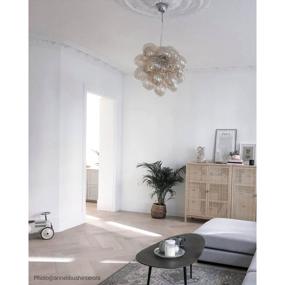 Gross Grande Taklampa Amber