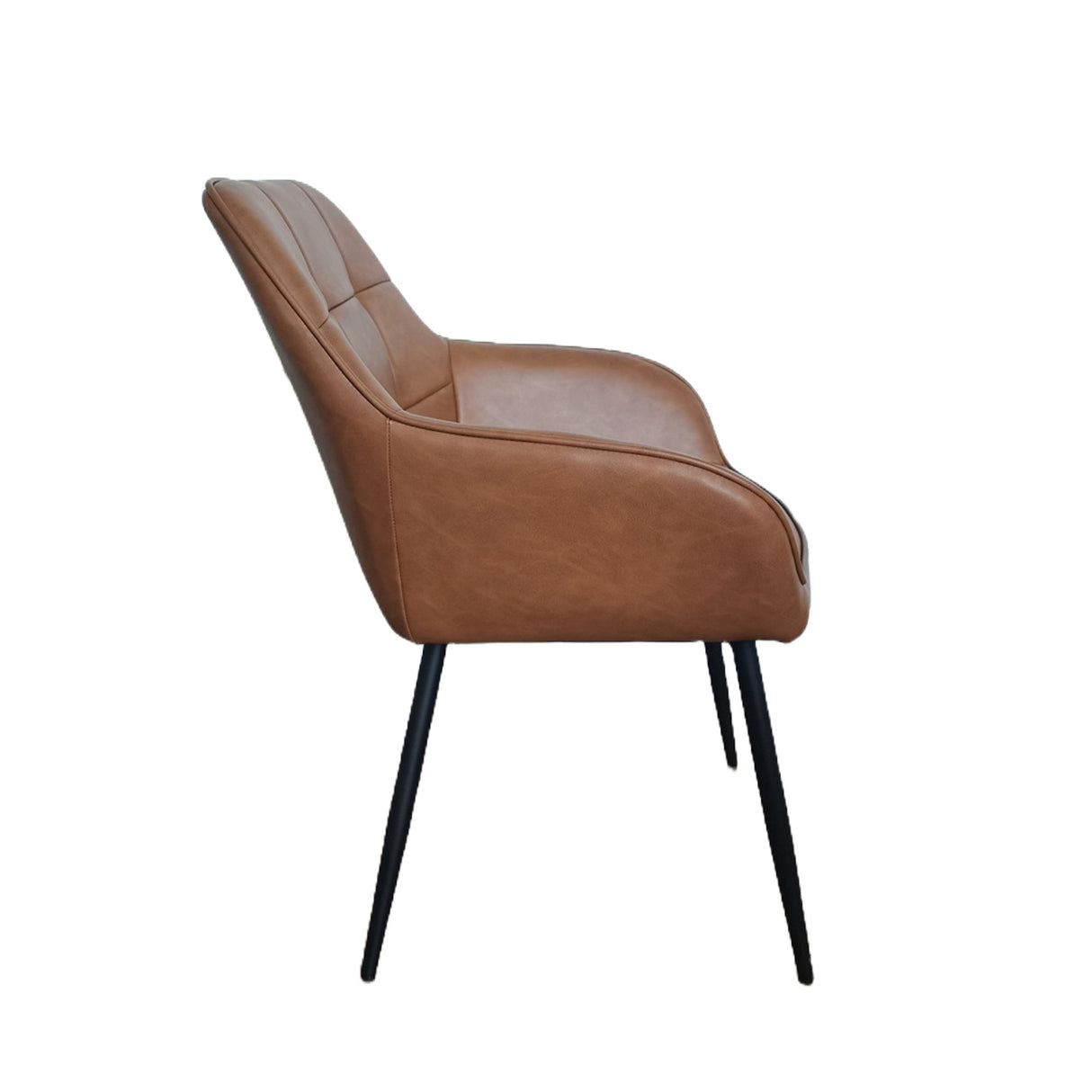 Cubo Stol Fyrkant Konjak PU