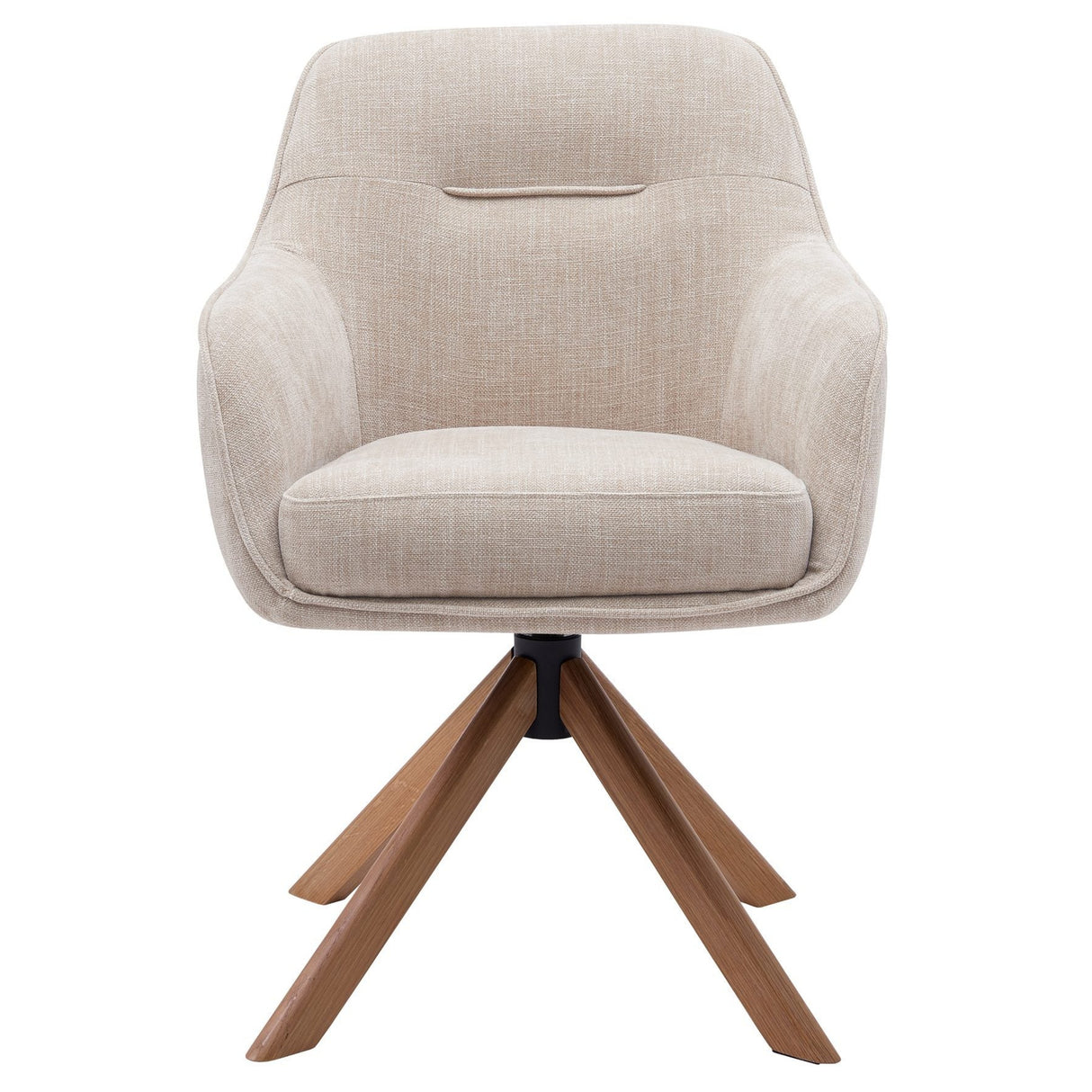 Kate Snurrstol TOP Beige, Massiv ek