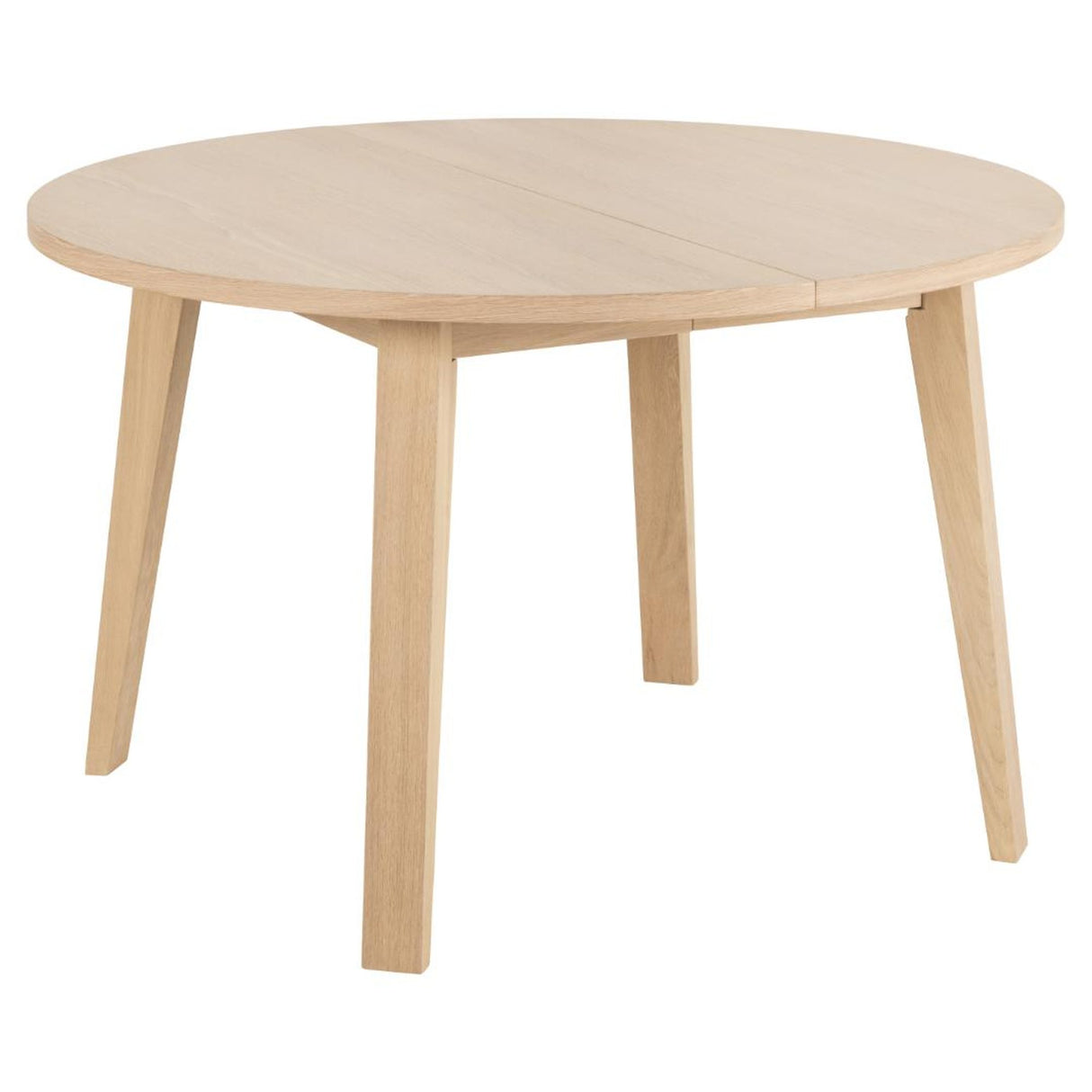 Arendal Matbord Rund 120 cm Vitpigmenterad Ek