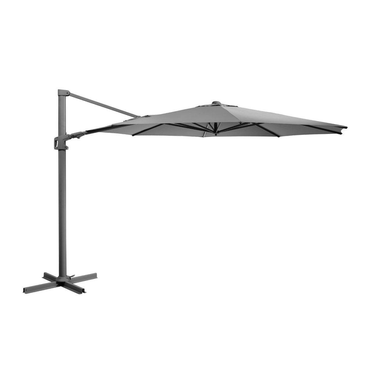 Vinovo Frihängande Parasoll Antracit/Grå, 350 cm