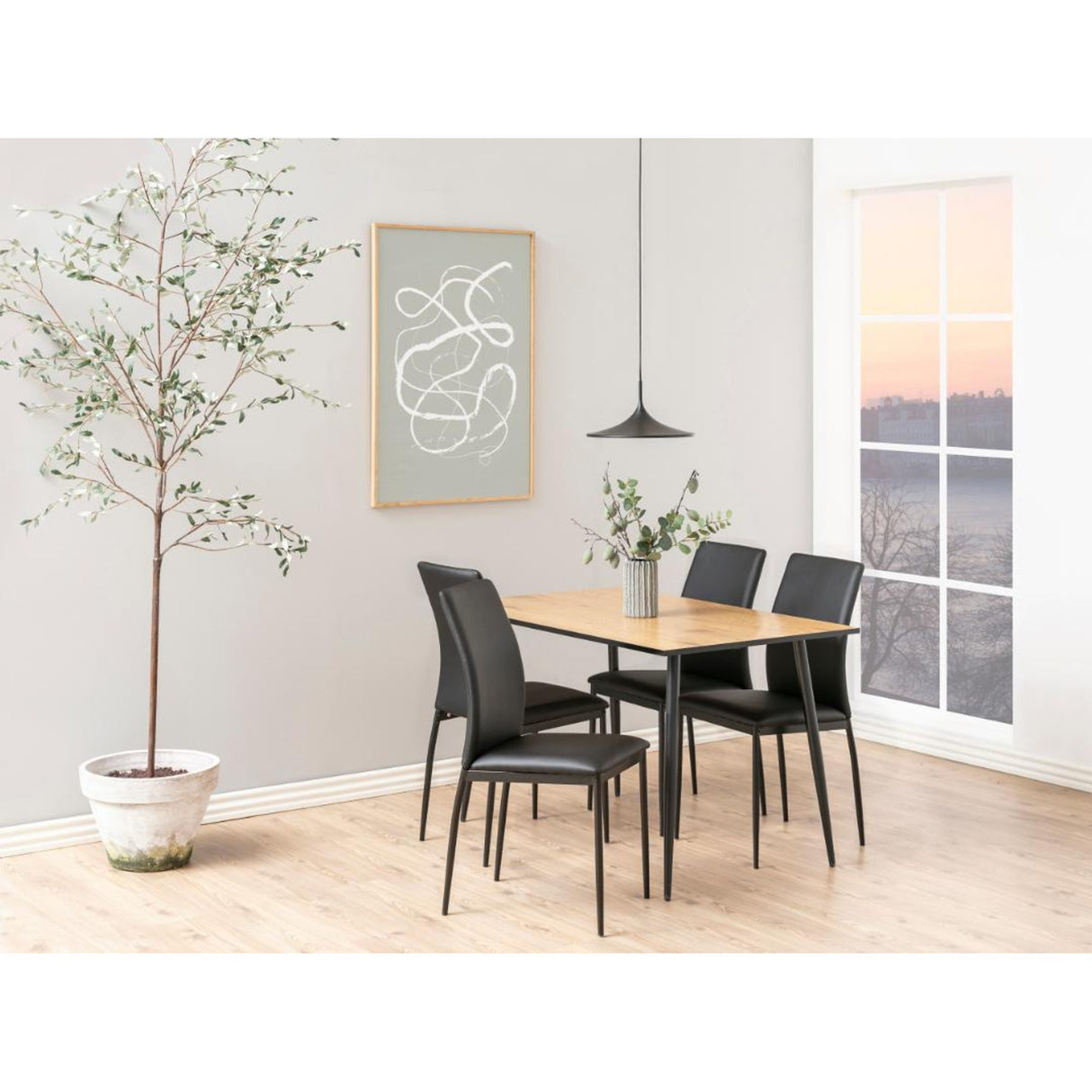 Denise Matstol PU Svart