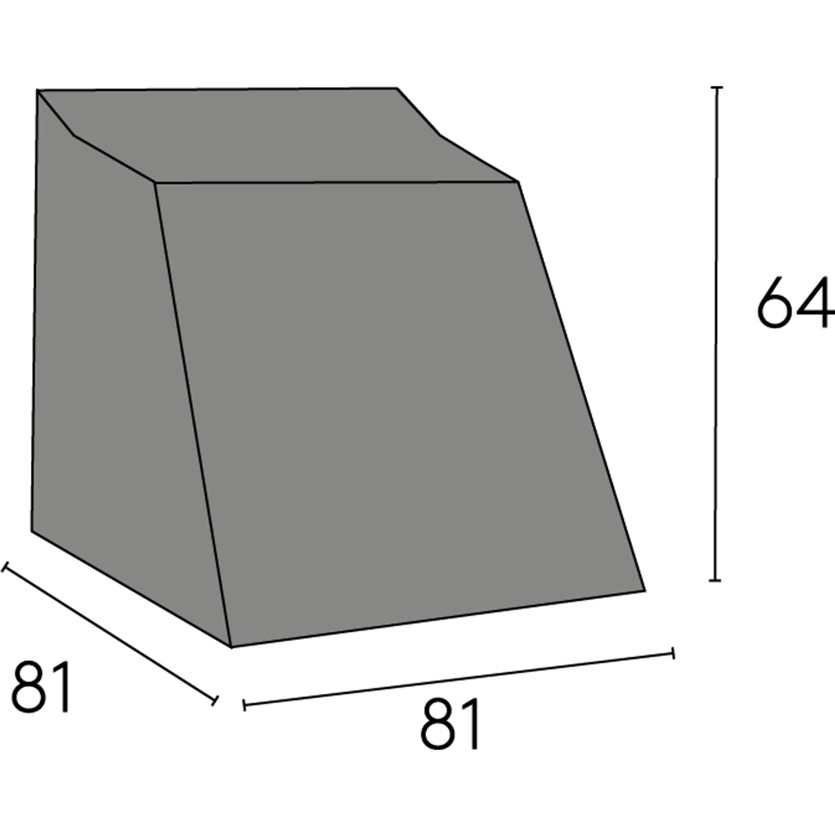 Möbelskydd Oxelunda Mittdel Svart