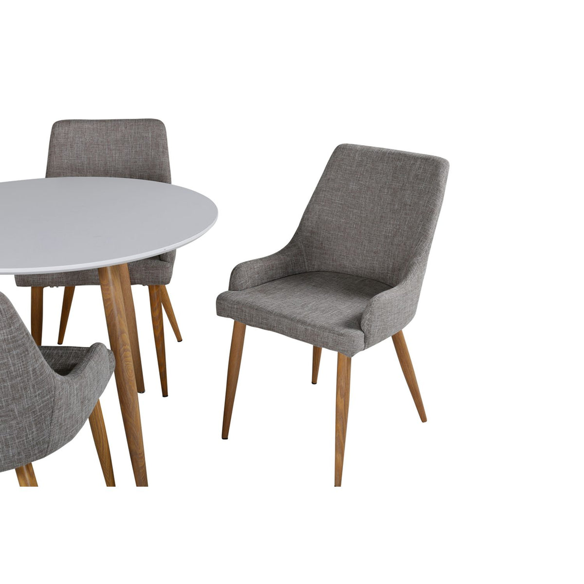 Polar, Plaza Rund matgrupp Grå,Natur, Natur,VIT, ⌀90