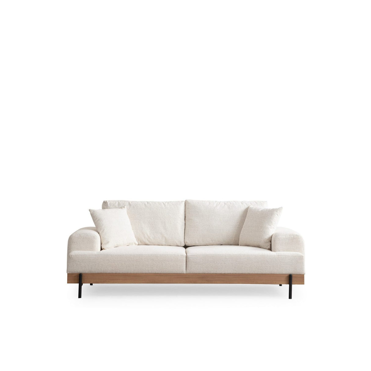 Eti Oak 3-sits (220 x 98 x 78 cm) 3-sitssoffa Vit