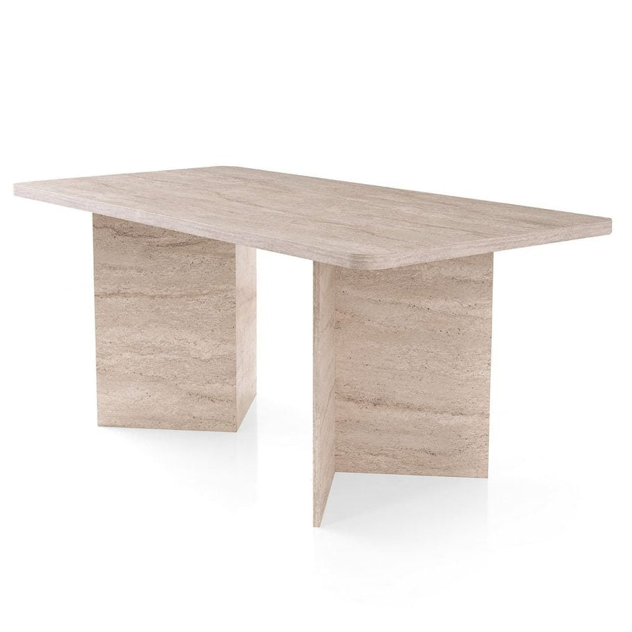 Loft Triangle Matbord Travertine