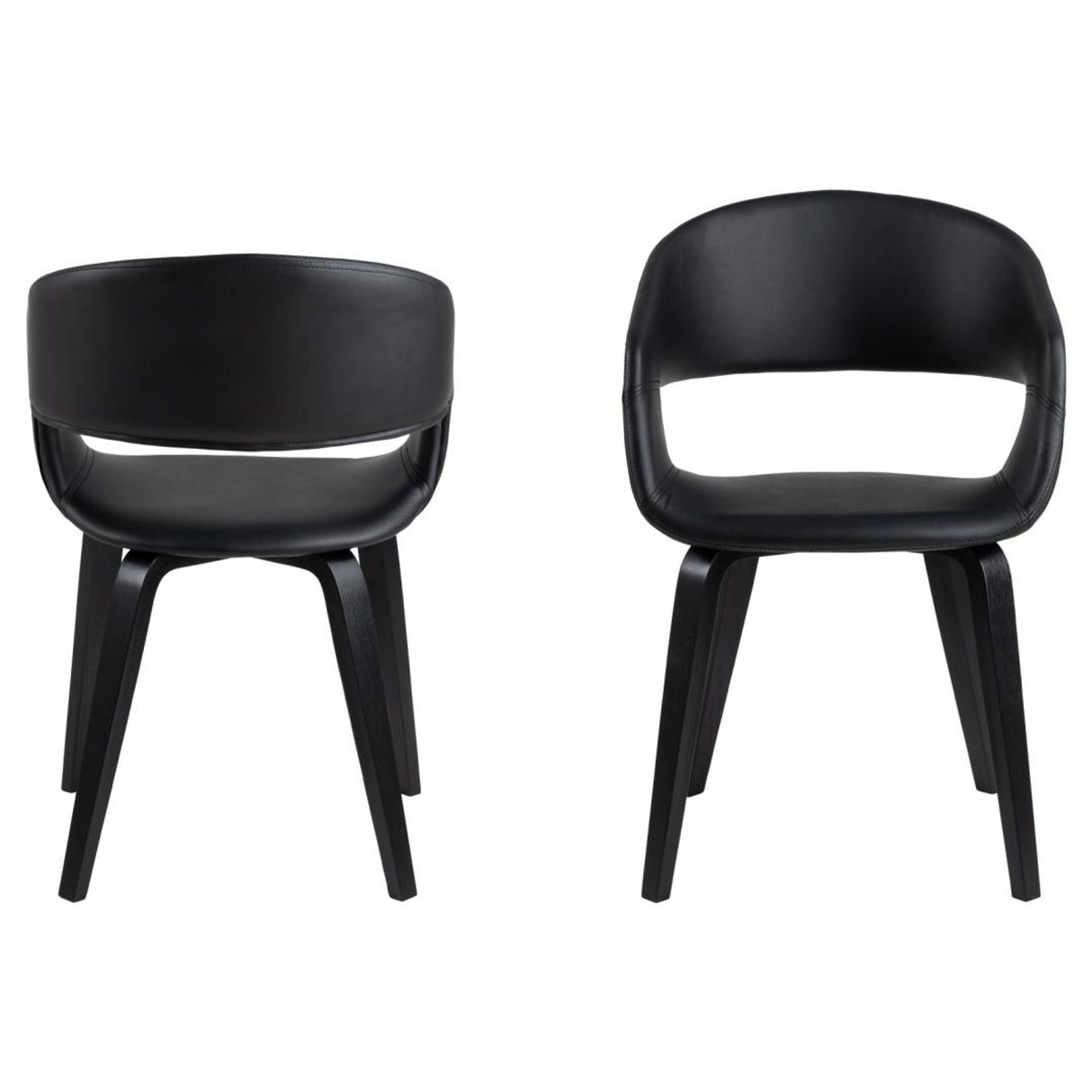 Ascue Karmstol PU Svart