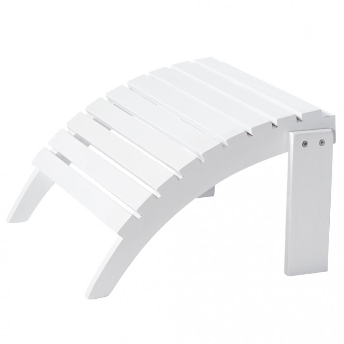 Adirondack Fotpall Vit/Trä