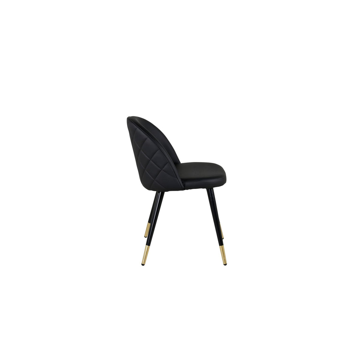 Sammet Matstol Svart,Guld, PU, 54 x 77 x 50