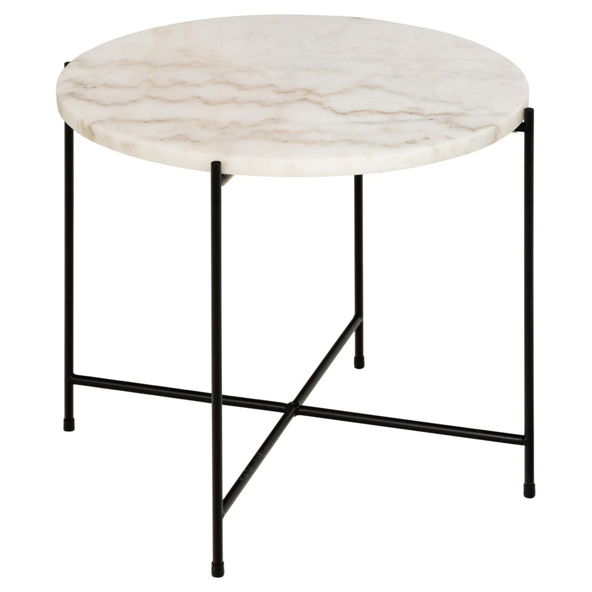 Opera Sidobord 52 cm Vit marmor