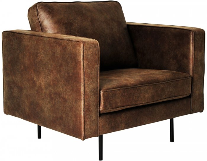 Texas Fåtölj Mörkbrun