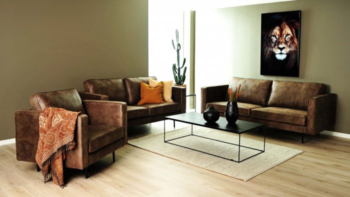 Texas Fåtölj Mörkbrun