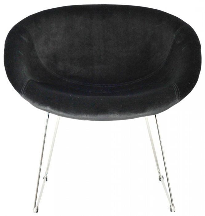 Scott Fåtölj Svart Sammet