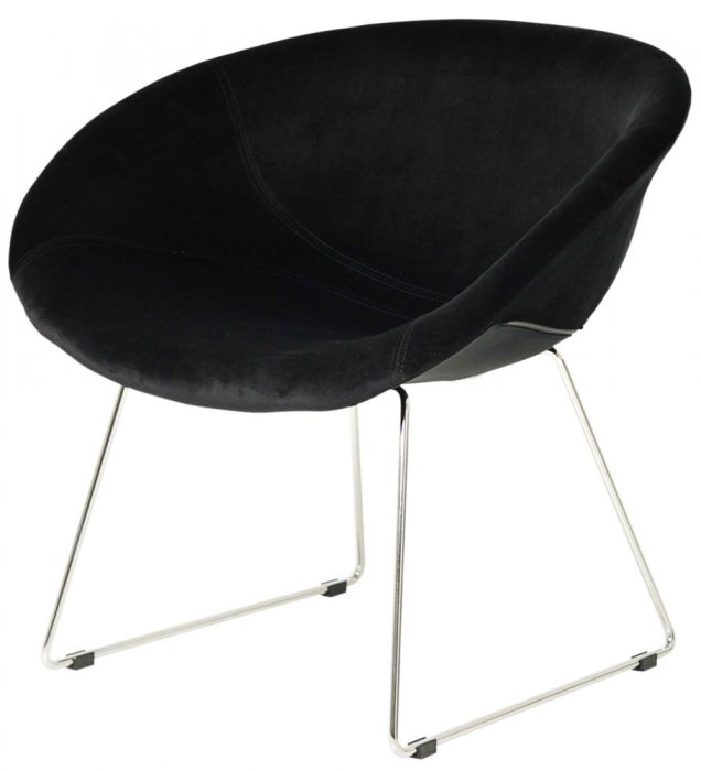 Scott Fåtölj Svart Sammet