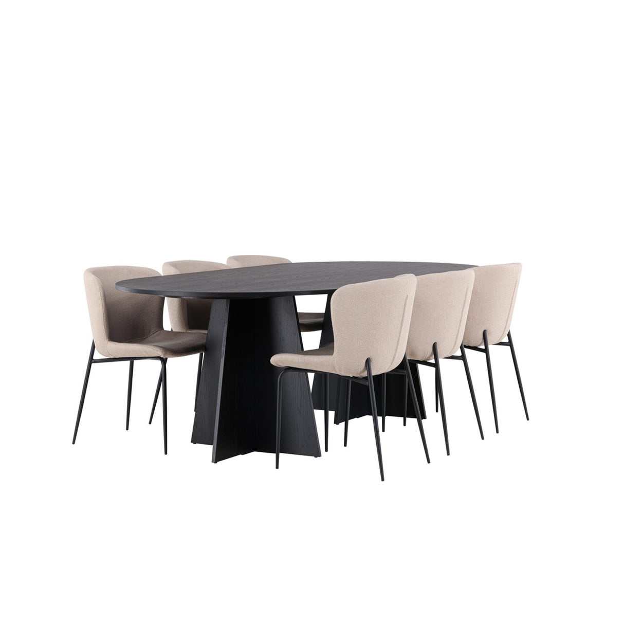 Bootcut, Modesto Oval matgrupp Svart,Brun, Svart, 230 x 115