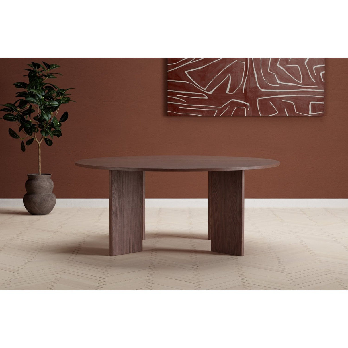 Graos Runt matbord Mocka