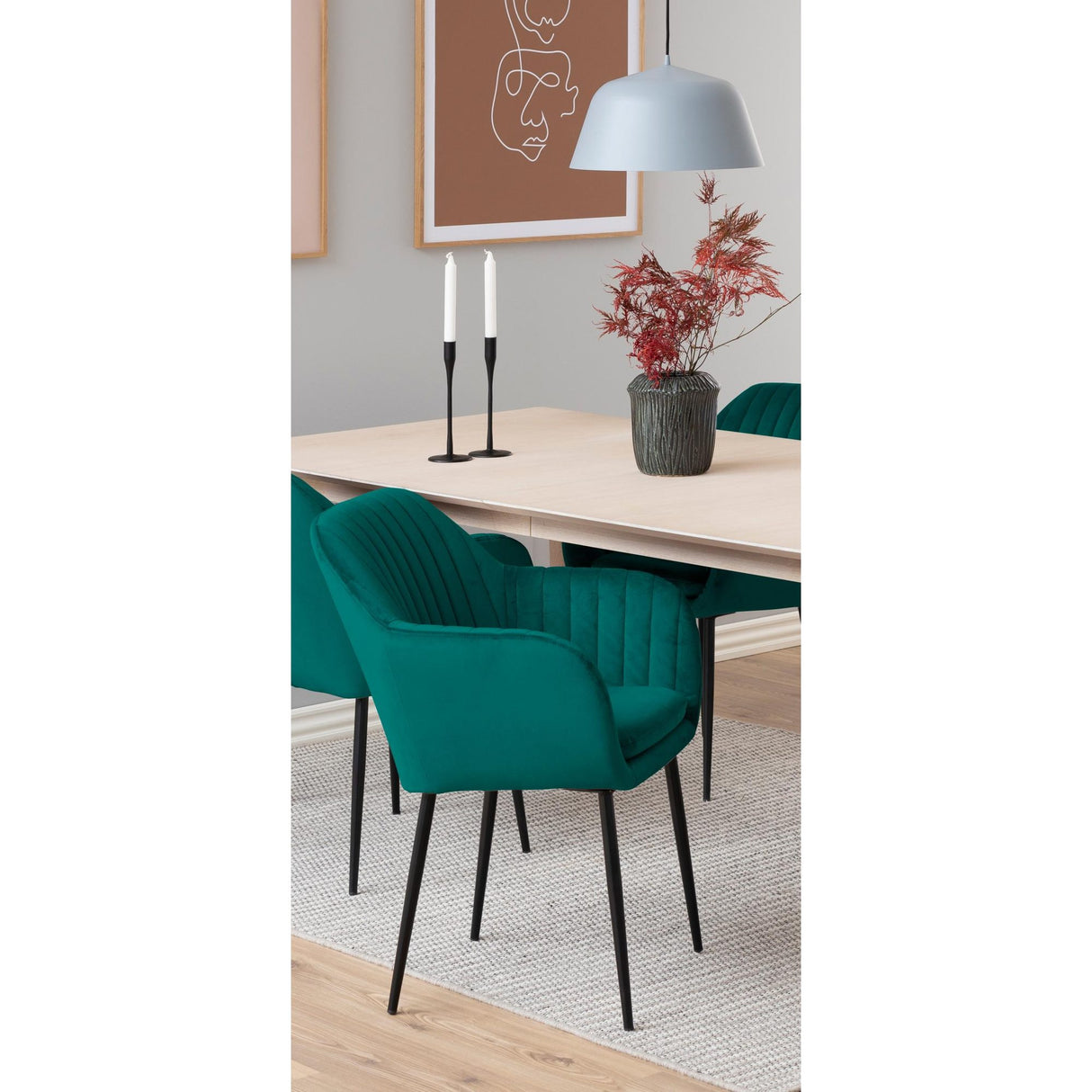 Le Havre Karmstol Vic tyg Grön