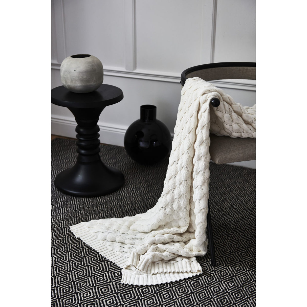 Gems 130x170 cm Pläd Vit