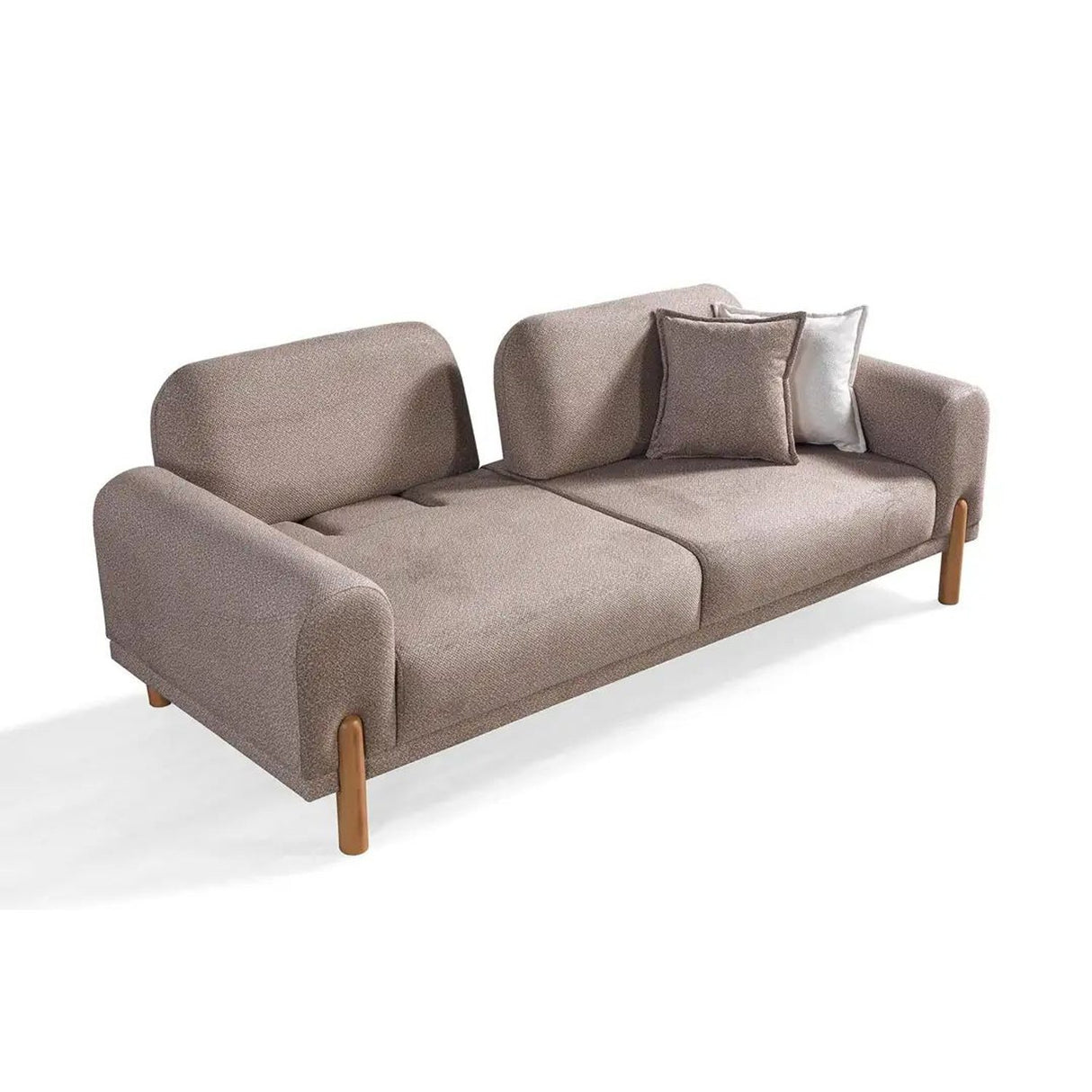Biacko 3-sits bäddsoffa Brun