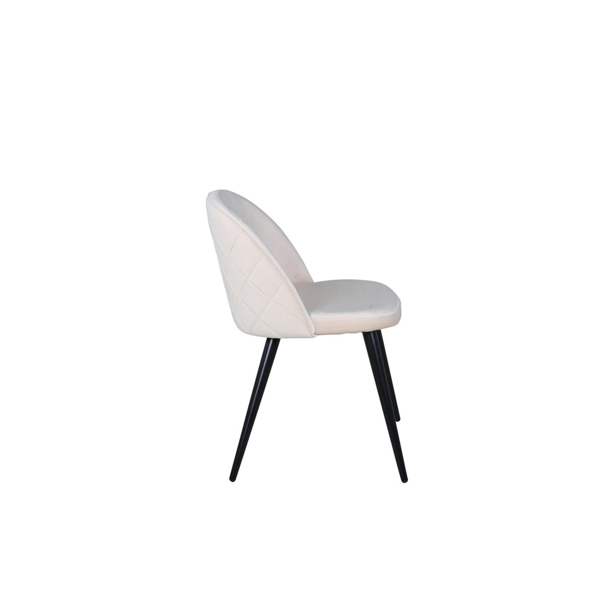 Sammet Matstol Beige,Svart, Polyesterlinne, 54 x 77 x 50