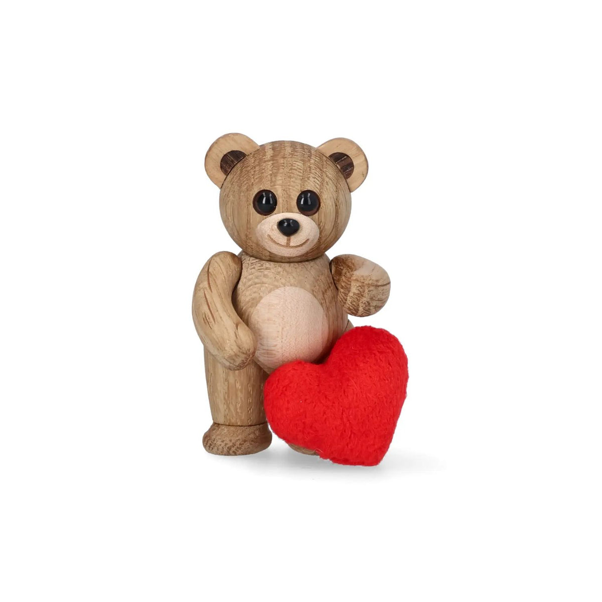 Squeeze Teddybjörn med Hjärta Ek Dekoration 8 cm