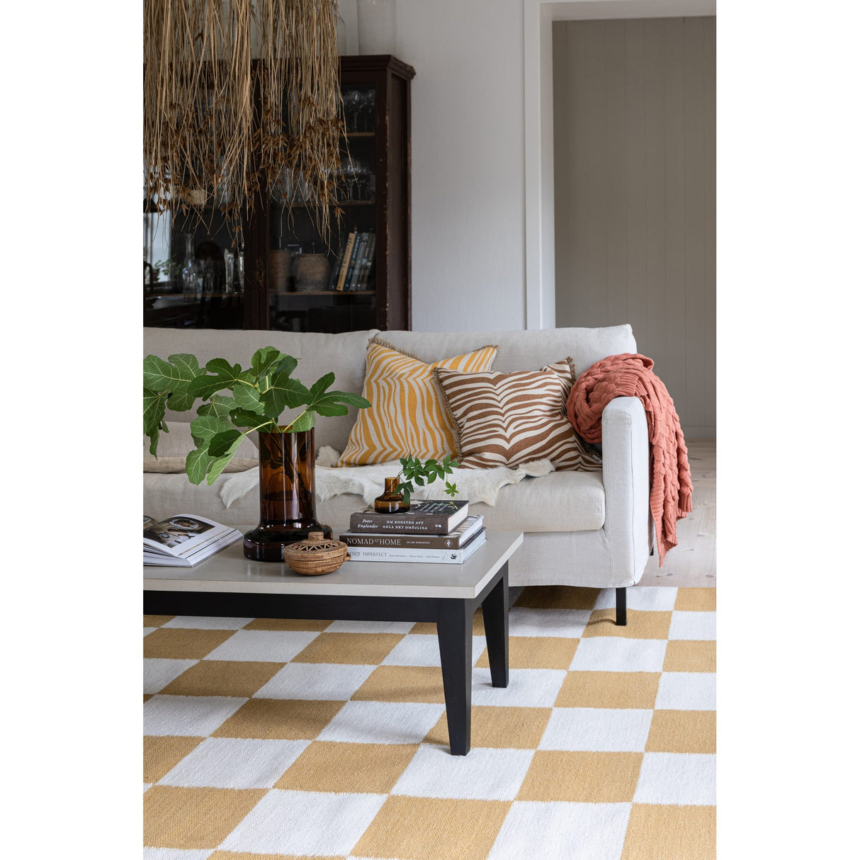 Square Matta Vit/Gul