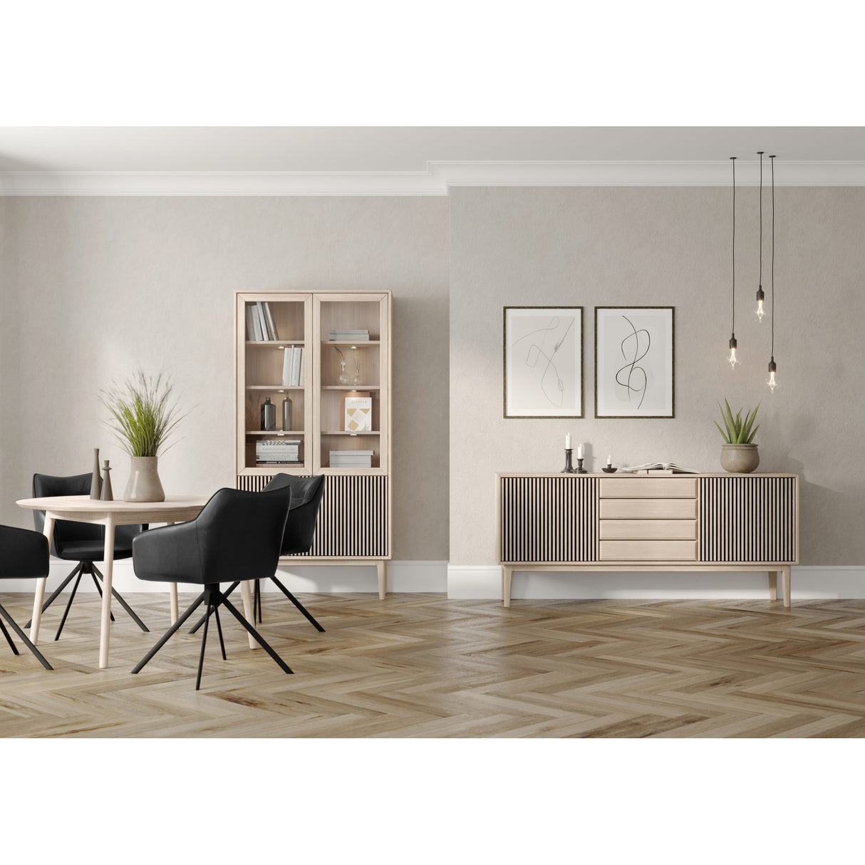 Nord Matbord 120 cm Vitoljad Ek