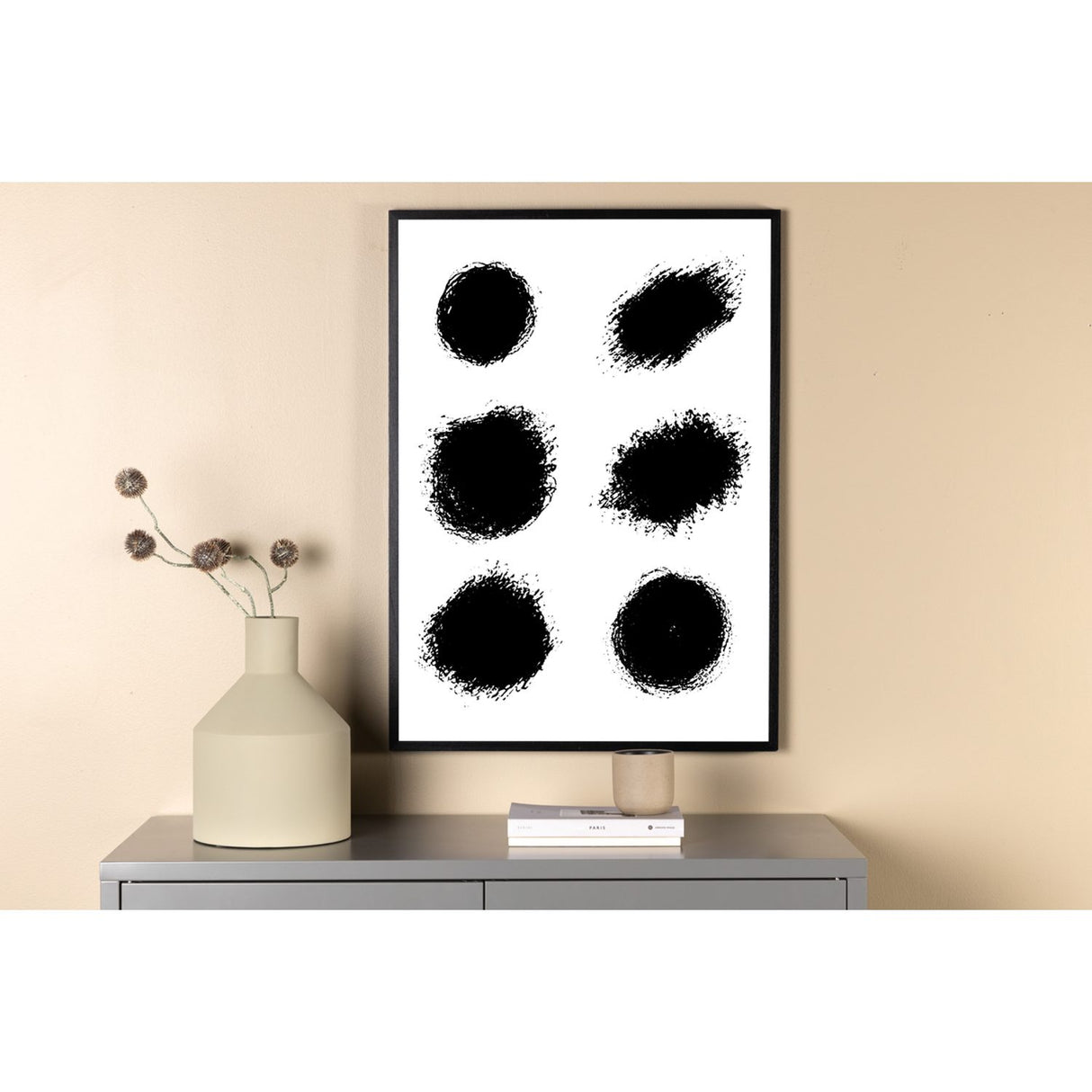 Prickar Poster Vit, 50 x 70 cm