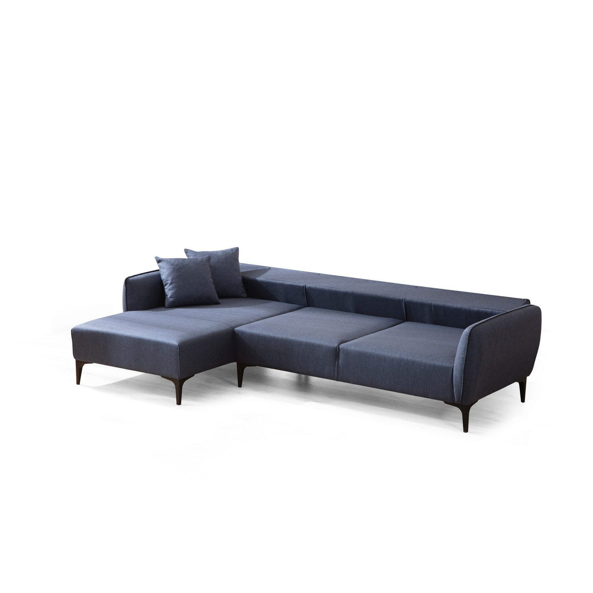 Belissimo (140-270 x 95 x 67 cm) Hörnsoffa Blå, Vänster