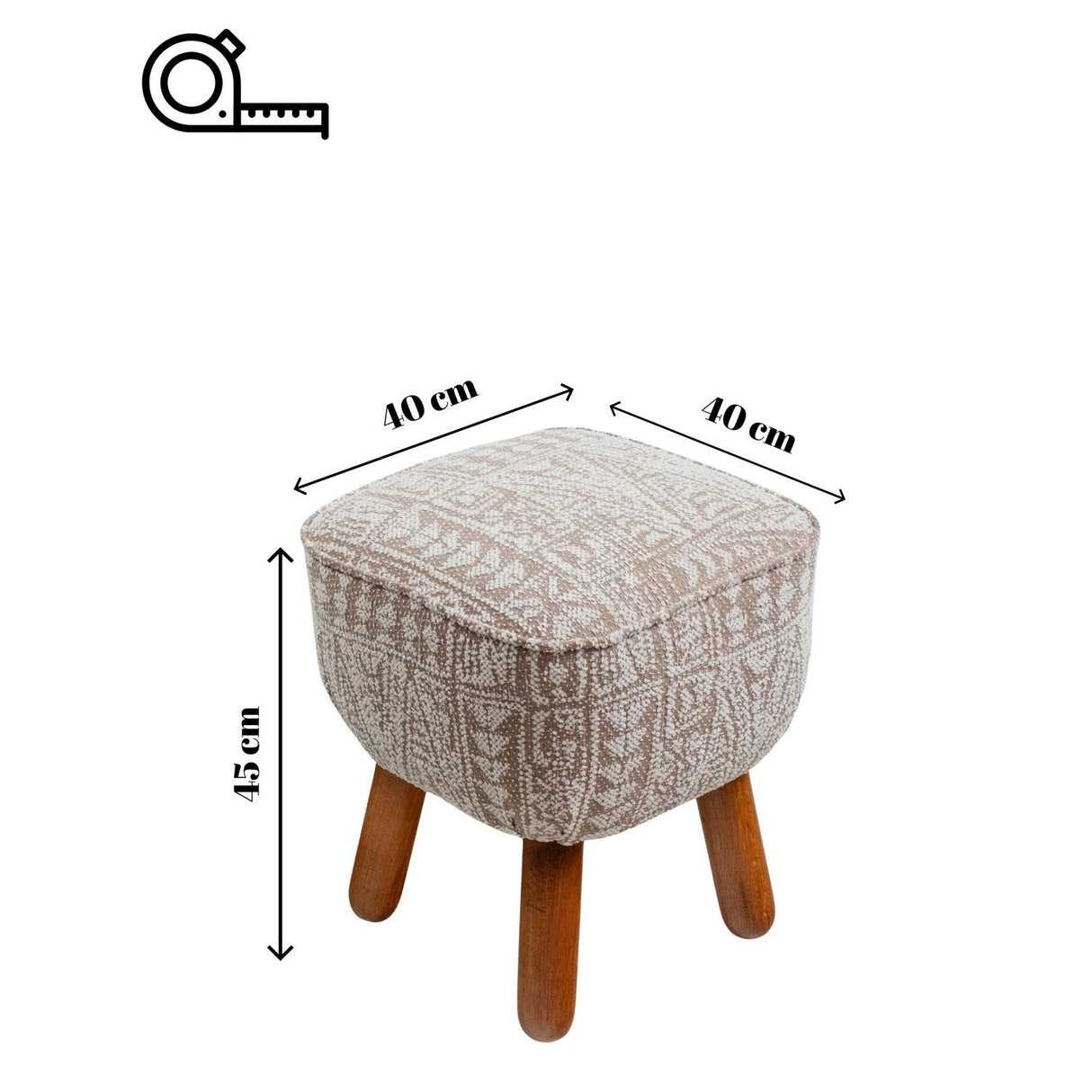 Mytologi Etnic Beige (40 x 45 x 40 cm) Sittpuff