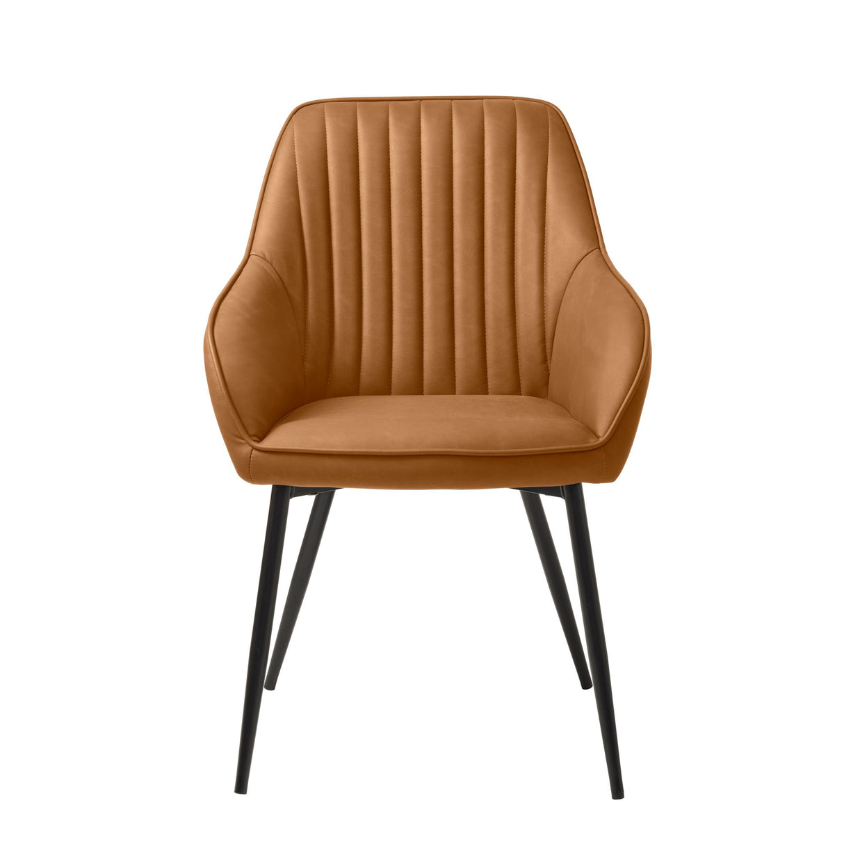 Cubo Stol Randig Konjak PU