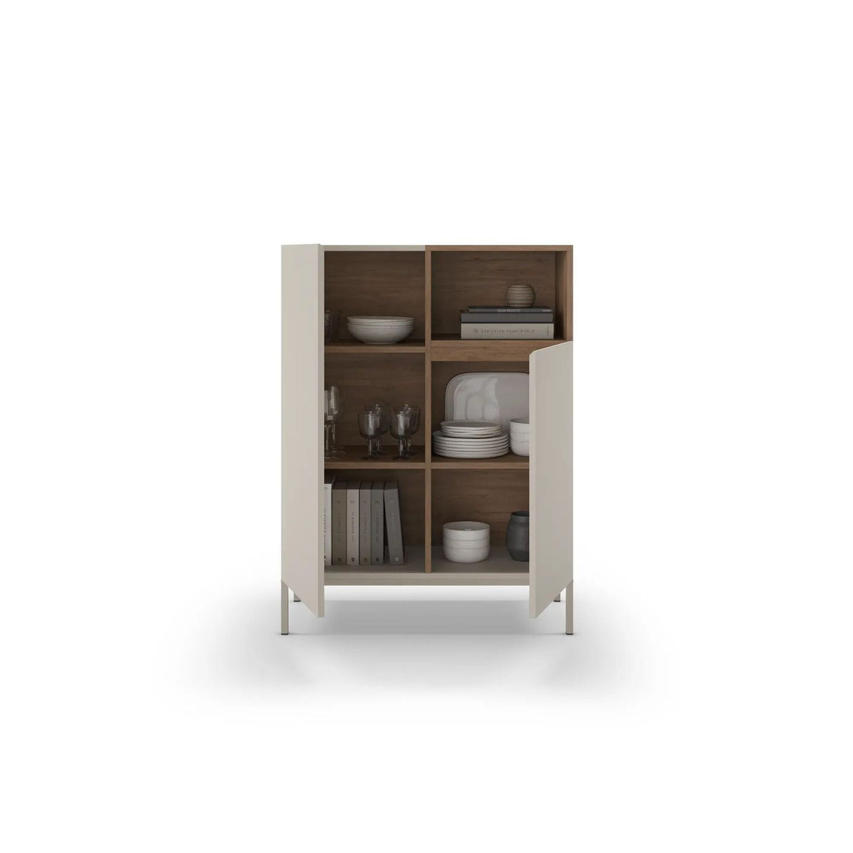 Limerick (90 x 120 x 41,8 cm) Sideboard Sandsten naturlig ek