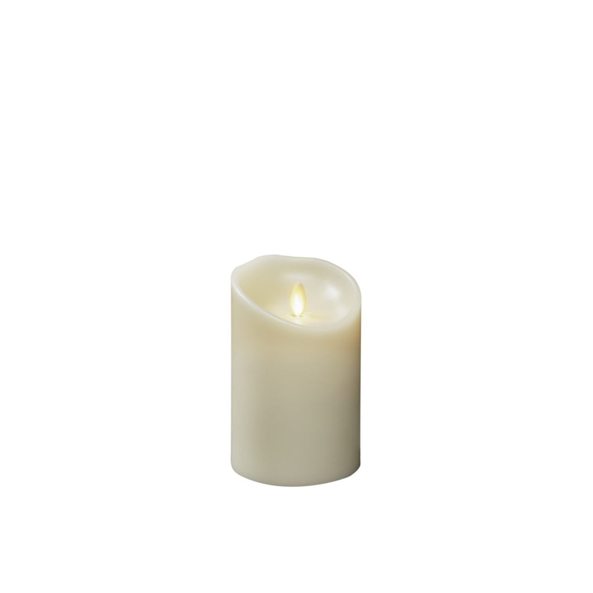 Vaxljus gräddvitt, varmvit LED timer 5h 2xD Dekorationsljus El 8,8x13,4 cm